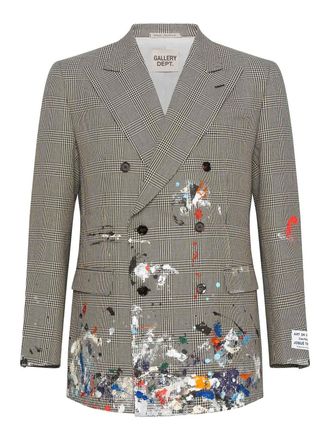 Gallery Dept. Hand-Painted Double-Breasted Blazer Coat