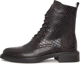 Cesare Gaspari Urban Minimal Veterschoenen - Dames - Veterlaarzen - Bruin - 39 EU - Leer - Schoenen