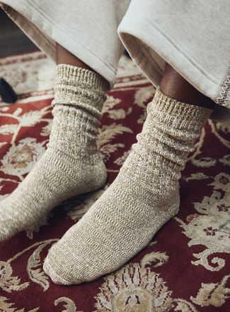 UGG Mens Two-tone ribbed socks