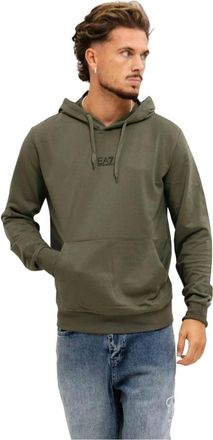 Emporio Armani Heren, Sweatshirts & Hoodies, Groen, Maat: L Katoen