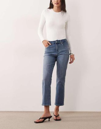 Good American Good Legs - Jeans dritti lavaggio azzurro-Blu
