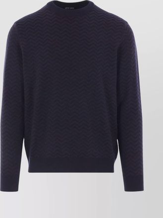 Giorgio Armani wool blend crewneck jumper