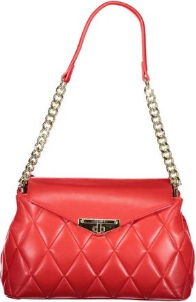 Valentino Tassen, Dames, Rood, ONE Size, Polyethyleen Handtas met Strak Design