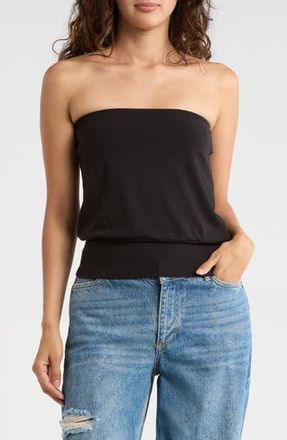 Madden Girl Banded Hem Tube Top in Black at Nordstrom Rack, Size X-Large