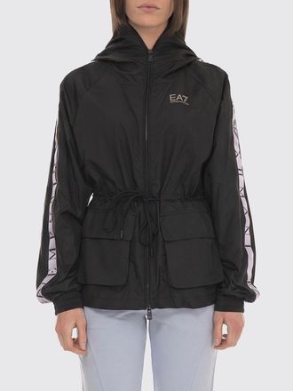 Emporio Armani Giacca a vento con cappuccio e bande logate