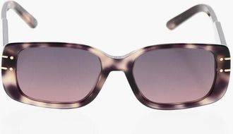 Dior Rectangular SIGNATURE Sunglasses with Tortoiseshell Frame size Unica
