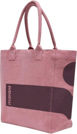 Isabel Marant Womens Cotton Canvas Tote Pink