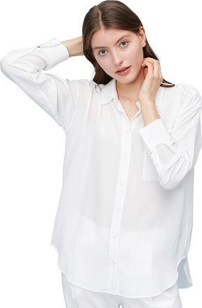 LilySilk Drop Shoulders Oversize Silk Shirt for Women