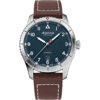 Alpina Startimer Pilot Heren Bruine Horloge AL-525NW4S26