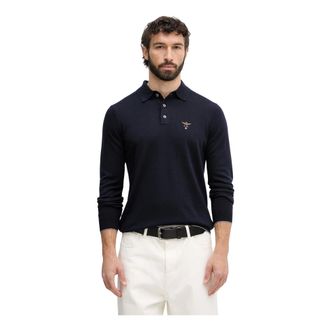 Aeronautica Truien & Vesten, Heren, Blauw, L, Wol, Round-neck Truien