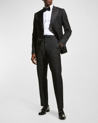 Ermenegildo Zegna Mens Satin-Lapel Tuxedo Suit