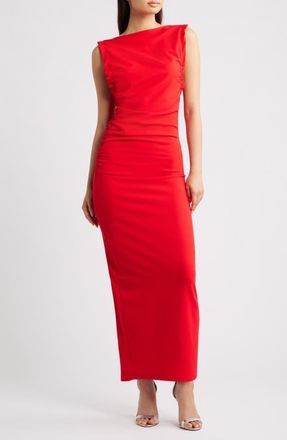 Ichi Ihmatine Maxi Dress in Red at Nordstrom, Size Xx-Large