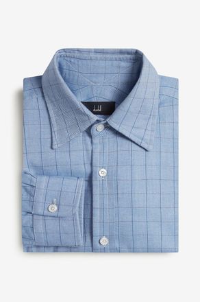 Dunhill Langarm-Hemd aus Giza-Baumwolle Cash