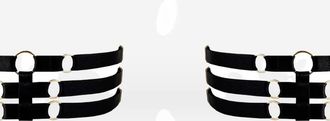 Bordelle Melusina strap garters (set of two) - Black