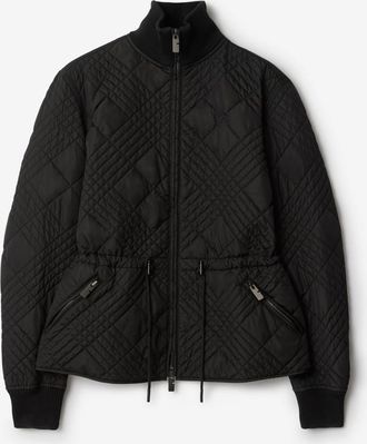 Burberry Micro Check-stitch Nylon Wakerley Jacket