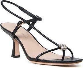 Loeffler Randall Triana Slingback Sandal in Black/Gold Crystal at Nordstrom Rack, Size 10.5