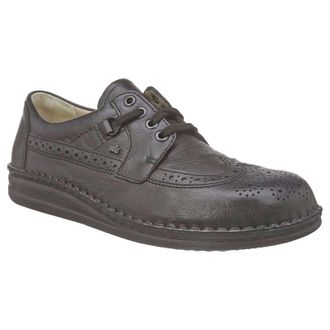 Finn Comfort York Leather Mens Lace Up Shoes - Black - Size:UK 10.5