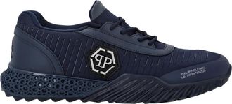 Philipp Plein Runner Sneaker Hexagon - unisex - Sneakers - Blauw - 35 EU - Schoenen