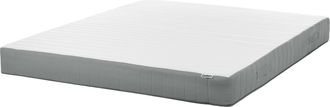 Beliani Beliani - Colch&oacute;n De Muelles Ensacados Con Asas Relleno De Espuma Viscoel&aacute;stica Duro Firmeza Alta Funda Extra&iacute;ble 7 Zonas Acolchado 180 X 200 Cm Cushy