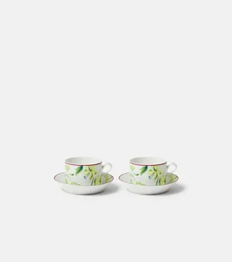 Ginori 1735 Set di 2 tazze da t&egrave; e piattini Impero