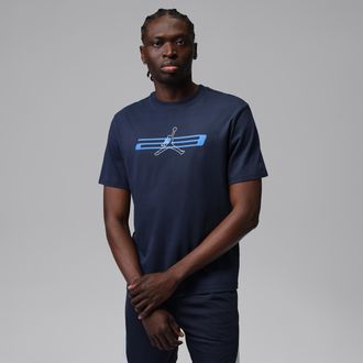 Nike Jordan Mens Jordan Sport Dri-FIT T-Shirt in Blue | IR0864-410