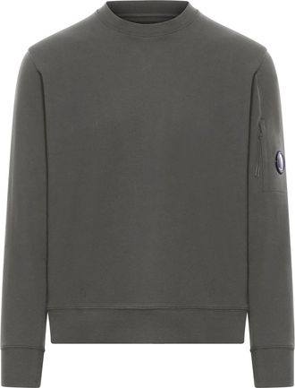 C.P. Company CREW NECK FLEECE SWEATSHIRT WITH EMBOSSED LENS - Cp Company - Man