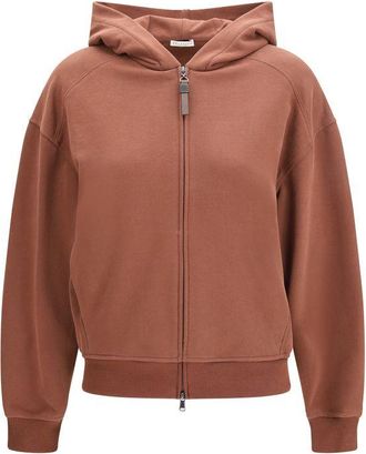 Brunello Cucinelli Brown Cotton Womens Sweatshirt