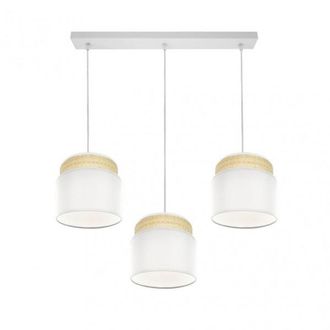 Fabrilamp Lampara Lineal Blanco/natural Mmodelo Kandy 3 Luces Regulable - Fabrilamp