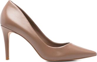 Carrano 90mm Beatriz pointed-toe pumps - women - Rubber/Leather/Fabric - 37 - Brown