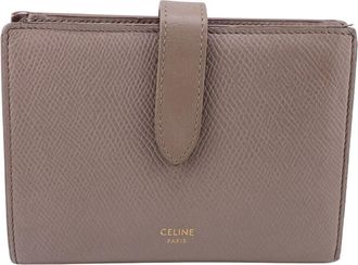 Celine Beige Leather Wallet (Bi-Fold) (Pre-Owned)