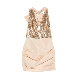 Elisabetta Franchi Dames, Jurken, Beige, Maat: XL