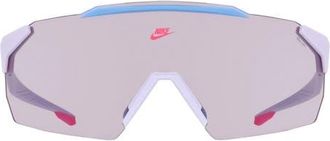 Nike Limitless 61mm Shield Sunglasses in Amethyst Tint /Blue Flash at Nordstrom
