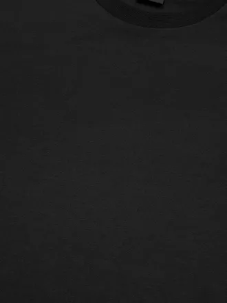 HUGO BOSS Logo-Striped Cotton T-Shirt - Black