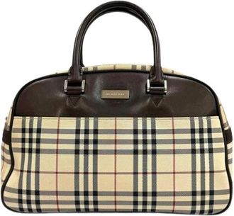 Burberry Borsa Pre-owned in Tela - - Pre-owned - Donna - Beige - ONE SIZE