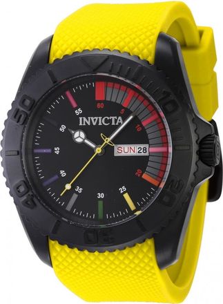 Invicta Pro Diver Date Day Quartz Black Dial Mens Watch 44733