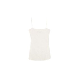 Jacquemus Sleeveless Tops, female, White, Size: XS Plumetis Knit