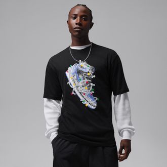 Nike Jordan Mens Jordan Brooklyn T-Shirt in Black | IO0133-011
