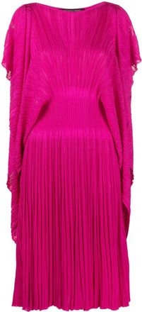 Antonino Valenti fully pleated slit-sleeve dress - women - Polyamide/Viscose - 44 - Pink