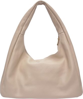 Roberta M Beige Rundleer Tas