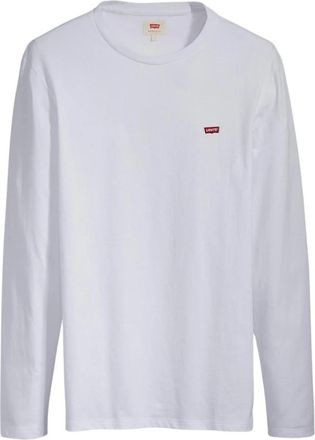 Levi's Original Housemark Lange Mouw T-shirt - Heren - Longsleeves - Wit - S - Katoen - Tops