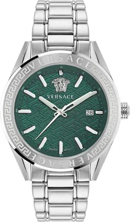 Versace V-Code Bracelet Watch, 42mm in Stainless Steel at Nordstrom