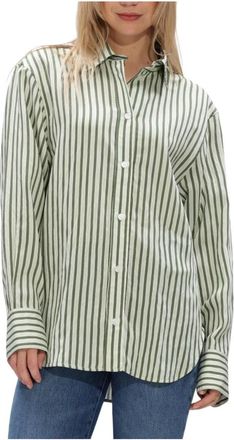 Vanessa Bruno Dames, Blouses & Shirts, Groen, Maat: S Linnen