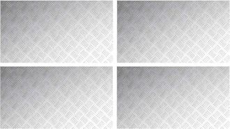 vidaXL Checker Plates 4 pcs Silver 90 x 50 cm Aluminium Vidaxl