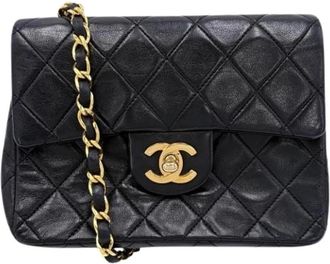 Chanel Pre-owned Vintage Shoulder Bag - Dames - Vintage Schoudertas - Zwart - ONE Size - Leer - Vintage