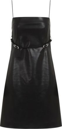 Givenchy Voyou Mini Jurk - Dames - Korte kleedjes - Zwart - XS - Leer - Kleedjes