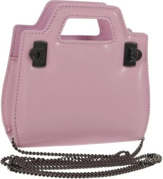 Ferragamo Pre-owned Mini Bags, female, Pink, Size: ONE SIZE Pre-owned Coated Canvas Mini Bag