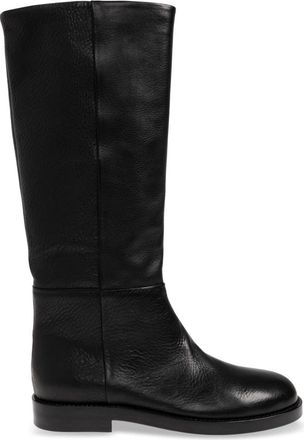 AGL Zenit Hoge Laarzen - Dames - Hoge Laarzen - Zwart - 37 EU - Leer - Schoenen