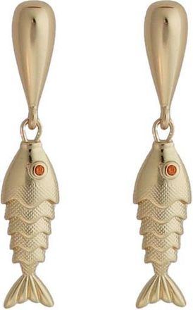 Panacea Linear Fish Drop Earrings in Gold at Nordstrom Rack