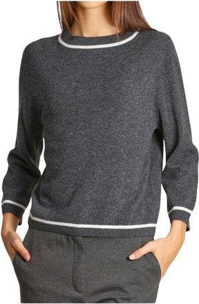Emme Di Marella Jersey de cuello redondo Grege - Knitwear - Mujer - Gris - XL