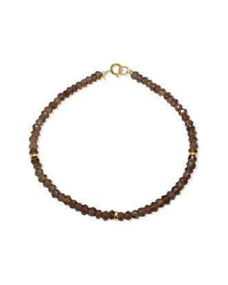 Jewelmak 14K Smoky Quartz Bracelet